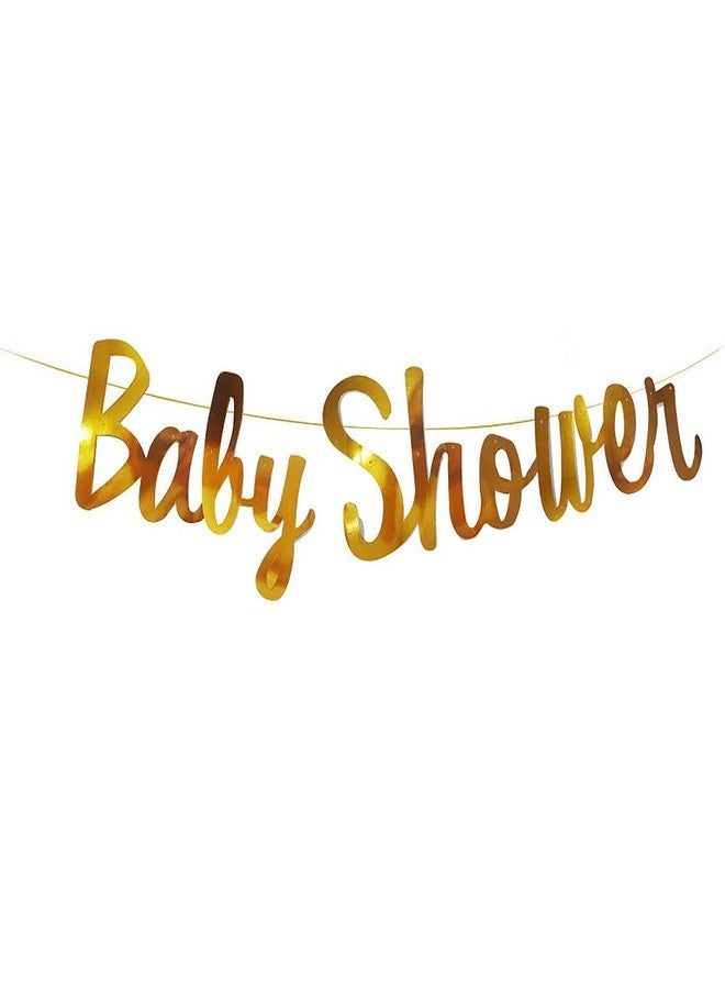 GROOVY DUDZ Baby Shower Letter Bunting Banner, Latex, Pram foil with Moon Foil Balloon Baby Shower Decorations Item Combo Set For Maternity, Pregnancy Photoshoot Material Items Supplies - 50Pcs - Image 3